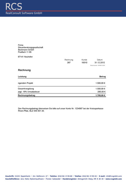 Rechnung