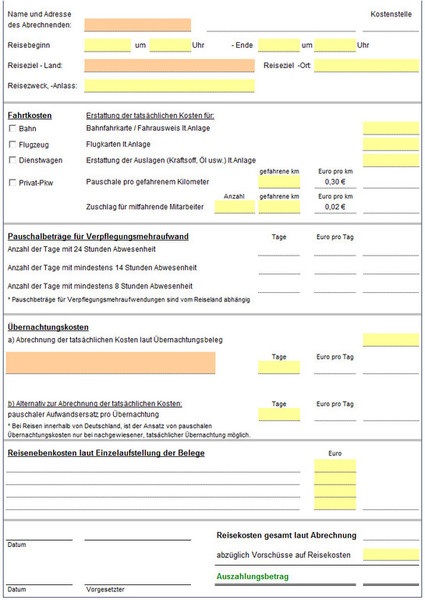 Reisekostenrechner